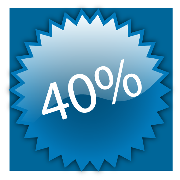 40 percent off sale